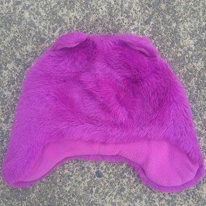 Cheshire Cat Unisex Lined Fuchsia Faux Fur with Ears Hat